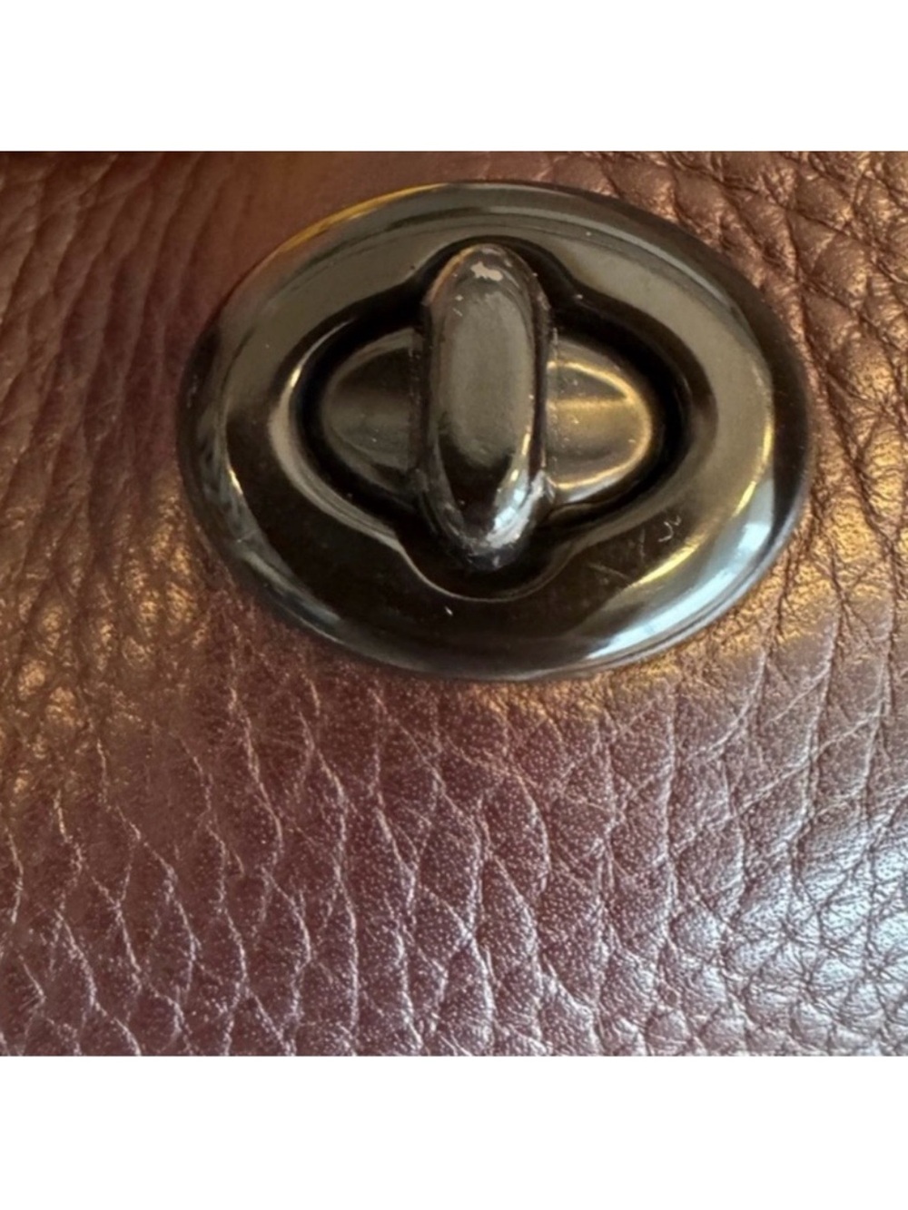 Coach Pebbled Leather Duffle Shoulder Bag (50115) Deep Plum - Picture 11 of 15
